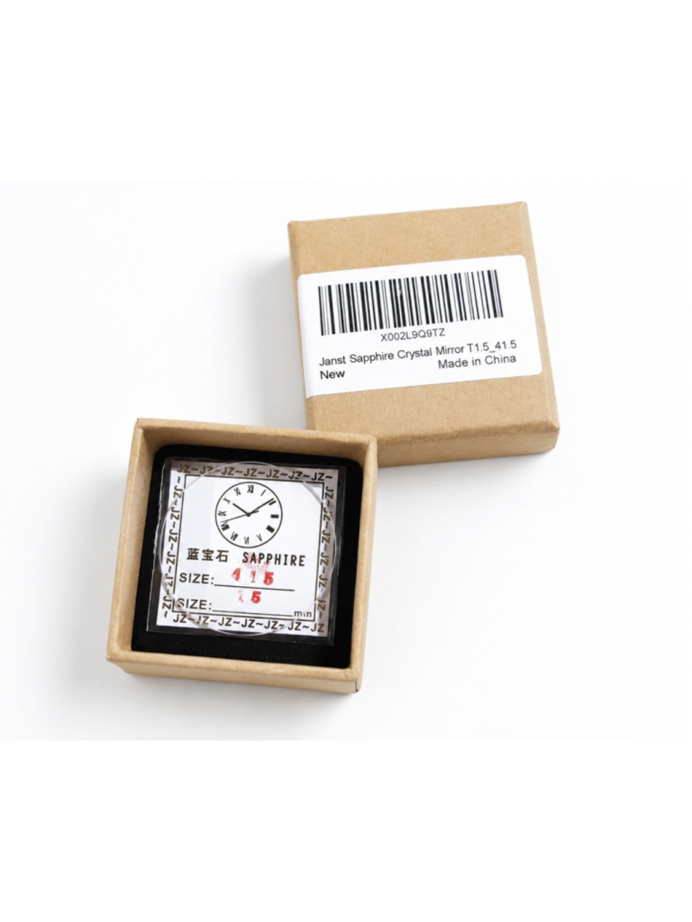 Janst Men's Watch Sapphire Crystal Mirror Replacement T15_41.5mm Clear White